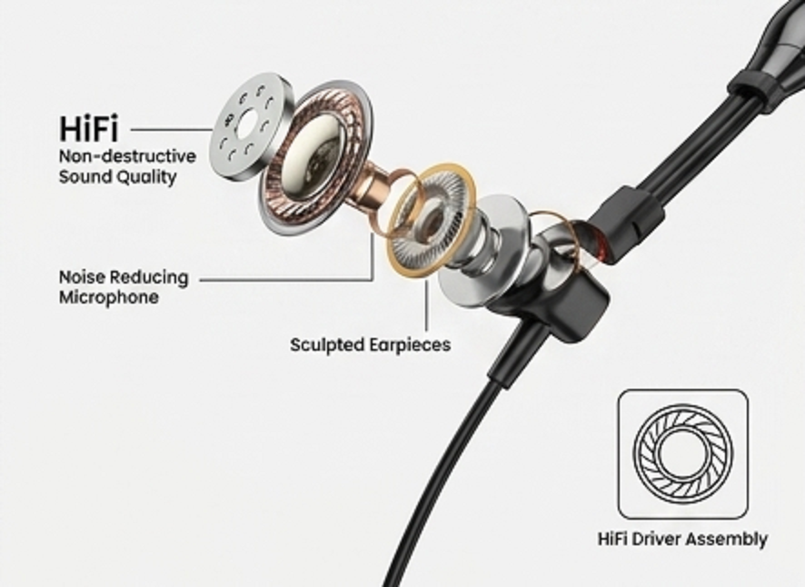 Rivano RN BT-47 Wireless Neckband (40H Playtime, Bluetooth 5.3, Type-C) – Free Shipping & COD