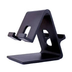 Plastic Mobile Stand Double Side,Desktop Stand Holder Dock for All Smartphones and Tablets of Any Size (Black) (Double Hold)